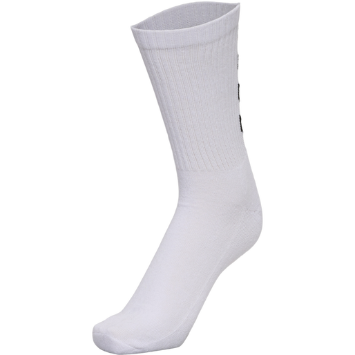 FUNDAMENTAL 3-PACK SOCK, WHITE, packshot