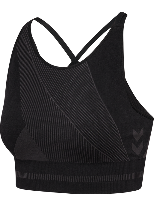 hmlUNITY SEAMLESS BRA, BLACKENED PEARL, packshot