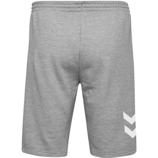 hmlGO KIDS COTTON BERMUDA SHORTS, GREY MELANGE hmlGO KIDS COTTON BERMUDA SHORTS, GREY MELANGE, packshot
