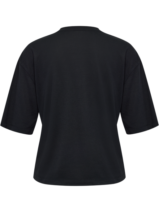 hmlMT VANJA BOXY SHORT T-SHIRT, BLACK, packshot