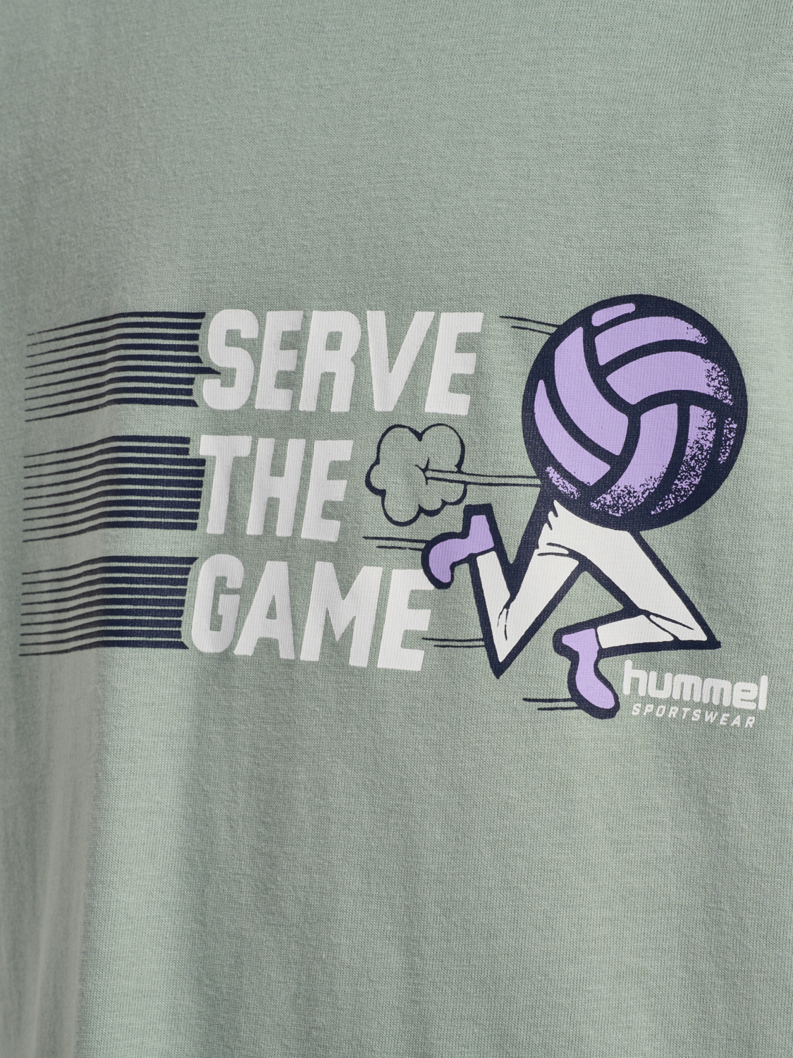 hmlJR LOOSE SET HS GRAPHIC, ICEBERG GREEN, packshot