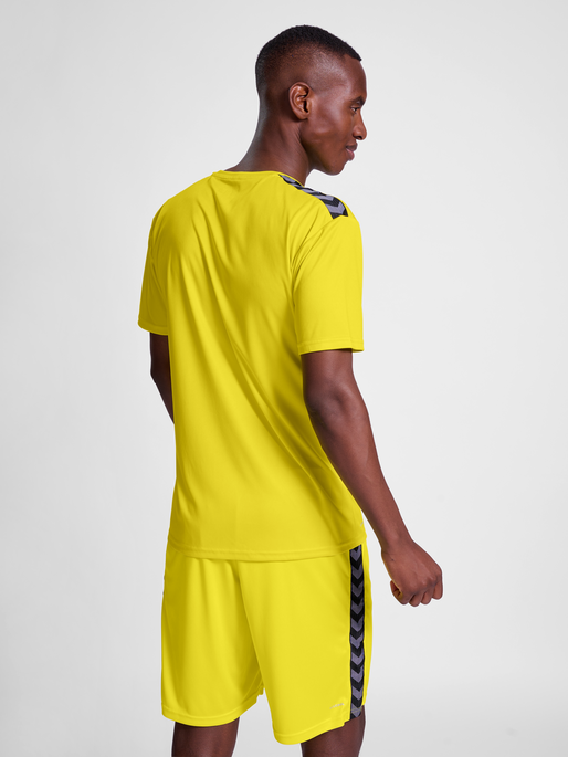 hmlAUTHENTIC PL JERSEY S/S, BLAZING YELLOW, model