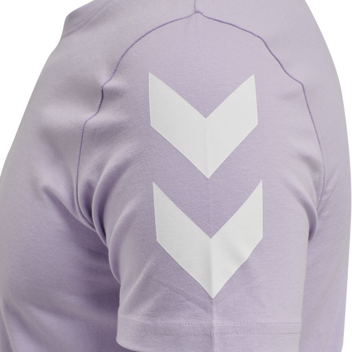 hmlLEGACY CHEVRON T-SHIRT, PASTEL LILAC, packshot