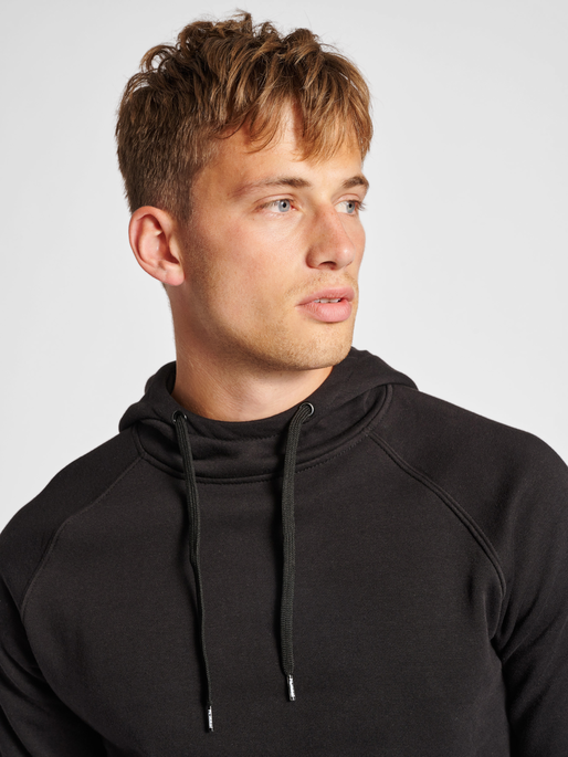 Black and shop red hoodie