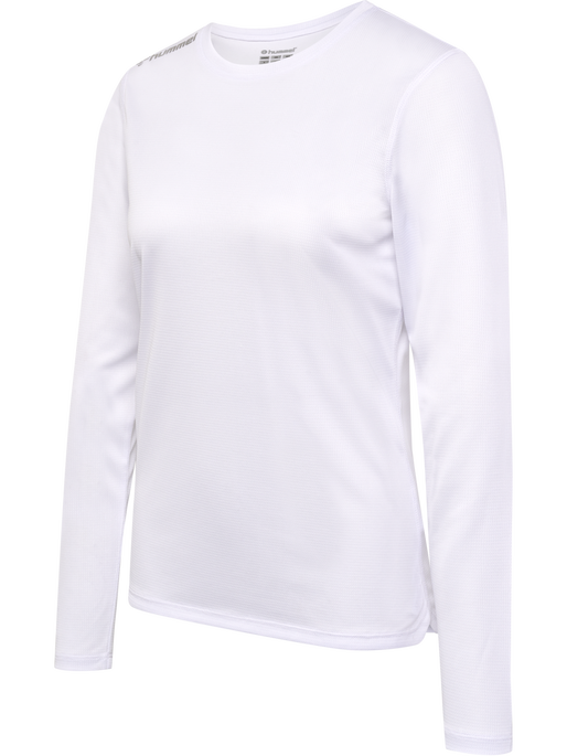 hmlRUN JERSEY L/S WOMAN, WHITE, packshot