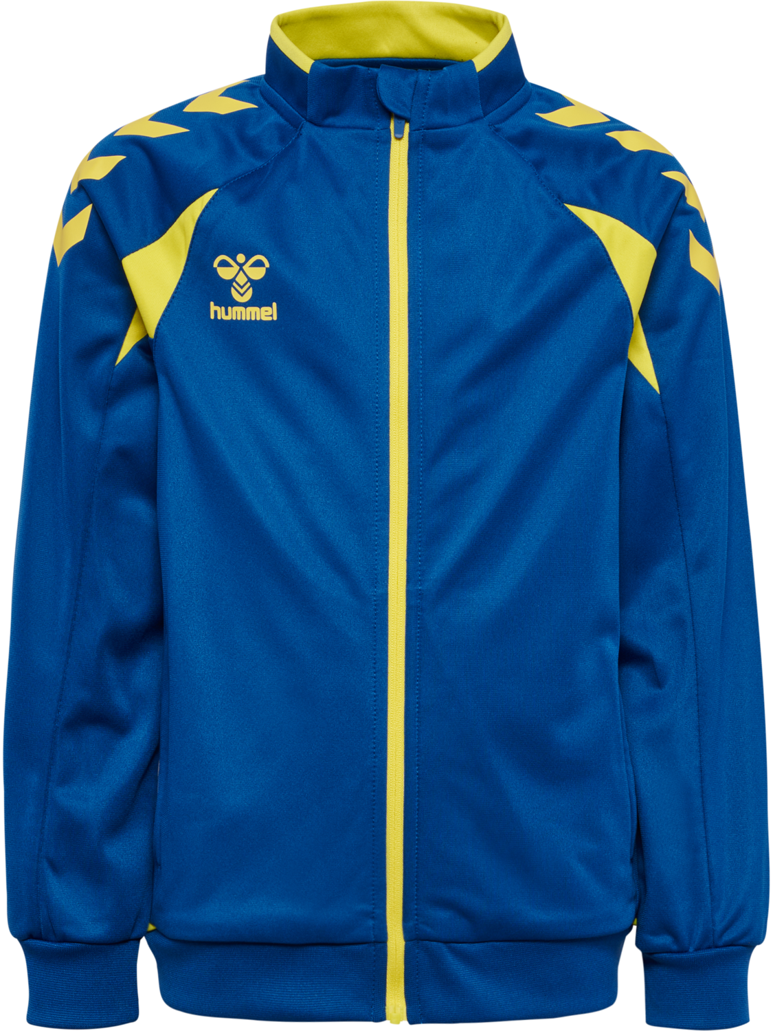 hmlCORE 2.0 TRACK ZIP JACKET KIDS, TRUE BLUE/BLAZING YELLOW, packshot