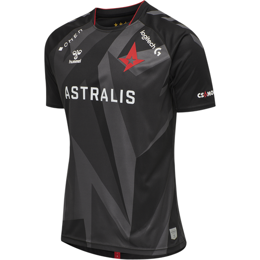 ASTRALIS 20/21 GAME JERSEY S/S, BLACK W, packshot