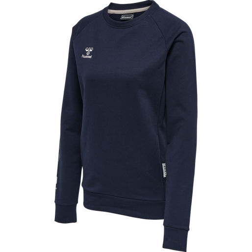hmlMOVE GRID COTTON SWEATSHIRT WOMA, MARINE, packshot