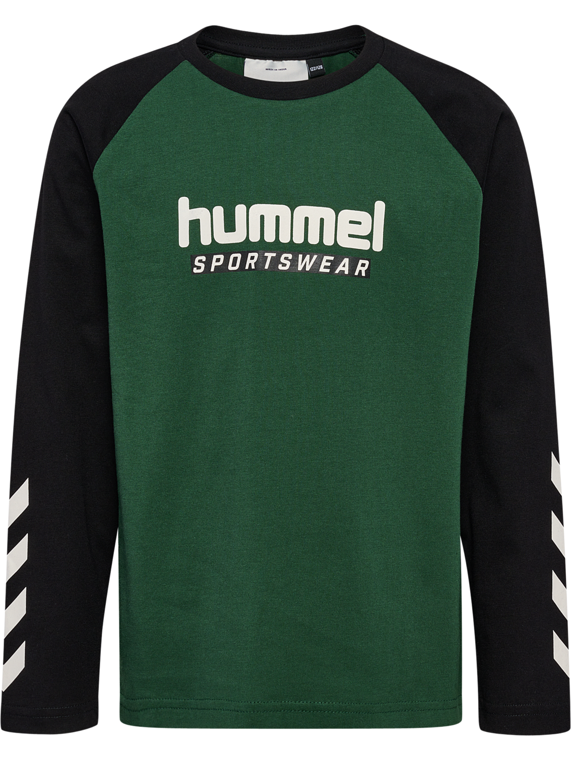 hmlJR LOGO T-SHIRT L/S, DARK GREEN, packshot