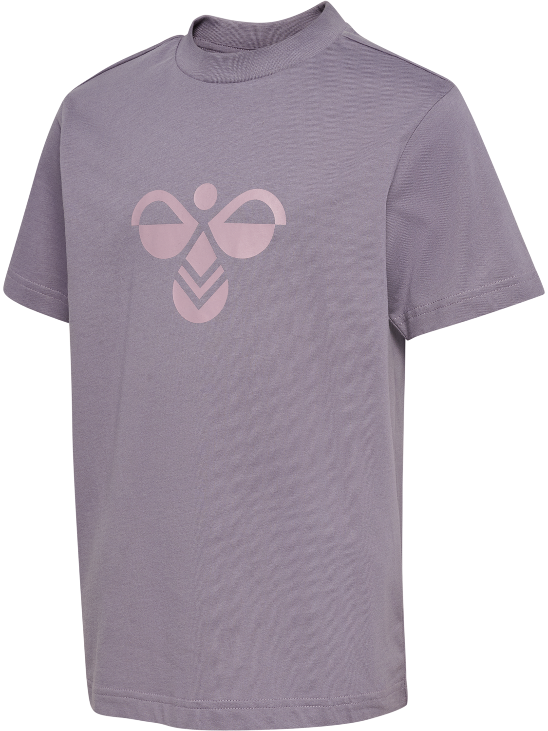 hmlJR REG TUKAS 2-PACK T-SHIRT S/S, GRAY RIDGE/PALE LILAC, packshot