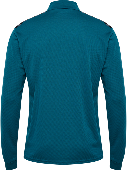hmlAUTHENTIC HALF ZIP SWEAT, BLUE CORAL/SULPHUR SPRING, packshot