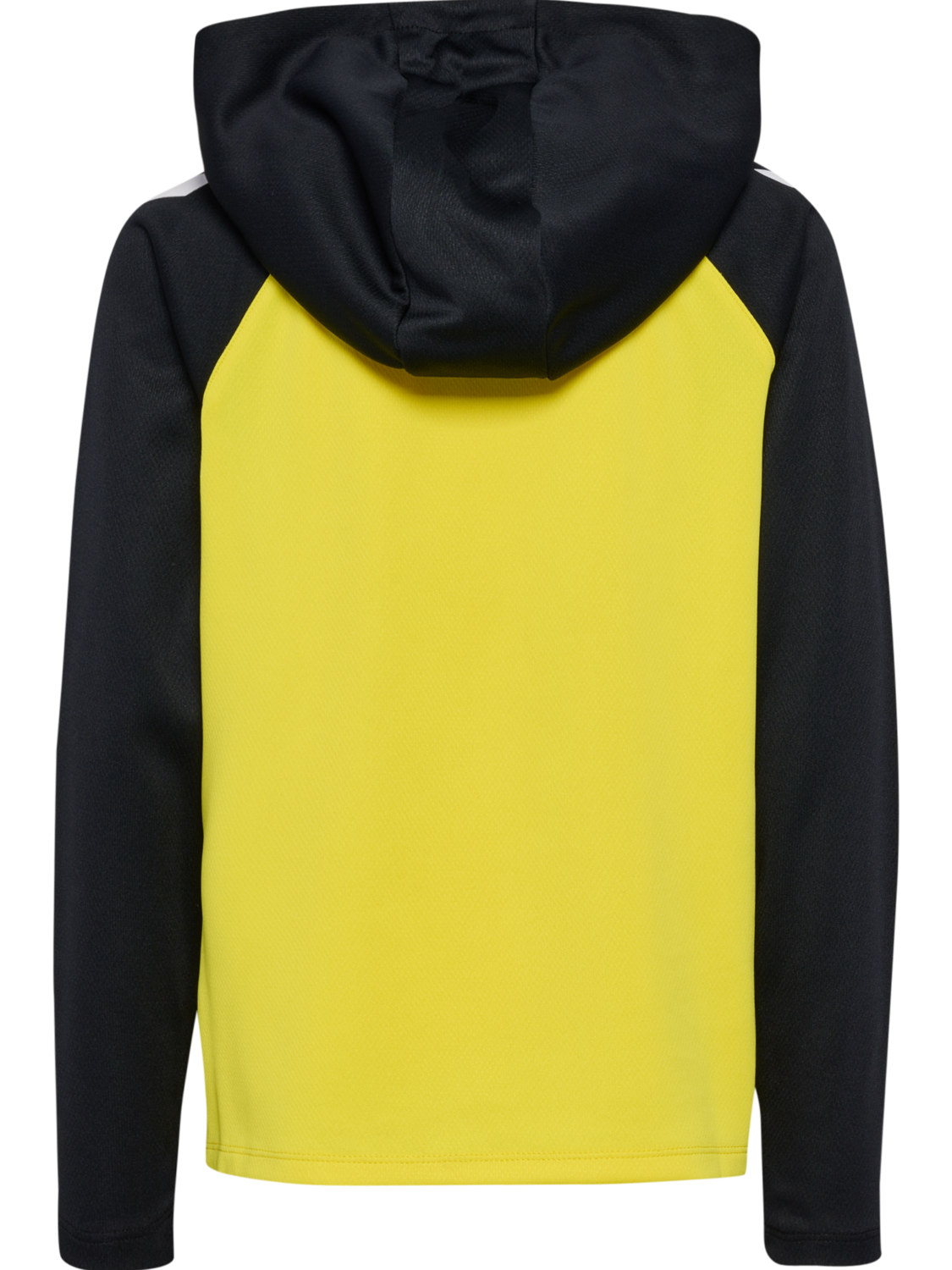 hmlLEAD 2.0 ZIP HOODIE KIDS, BLAZING YELLOW/BLACK, packshot