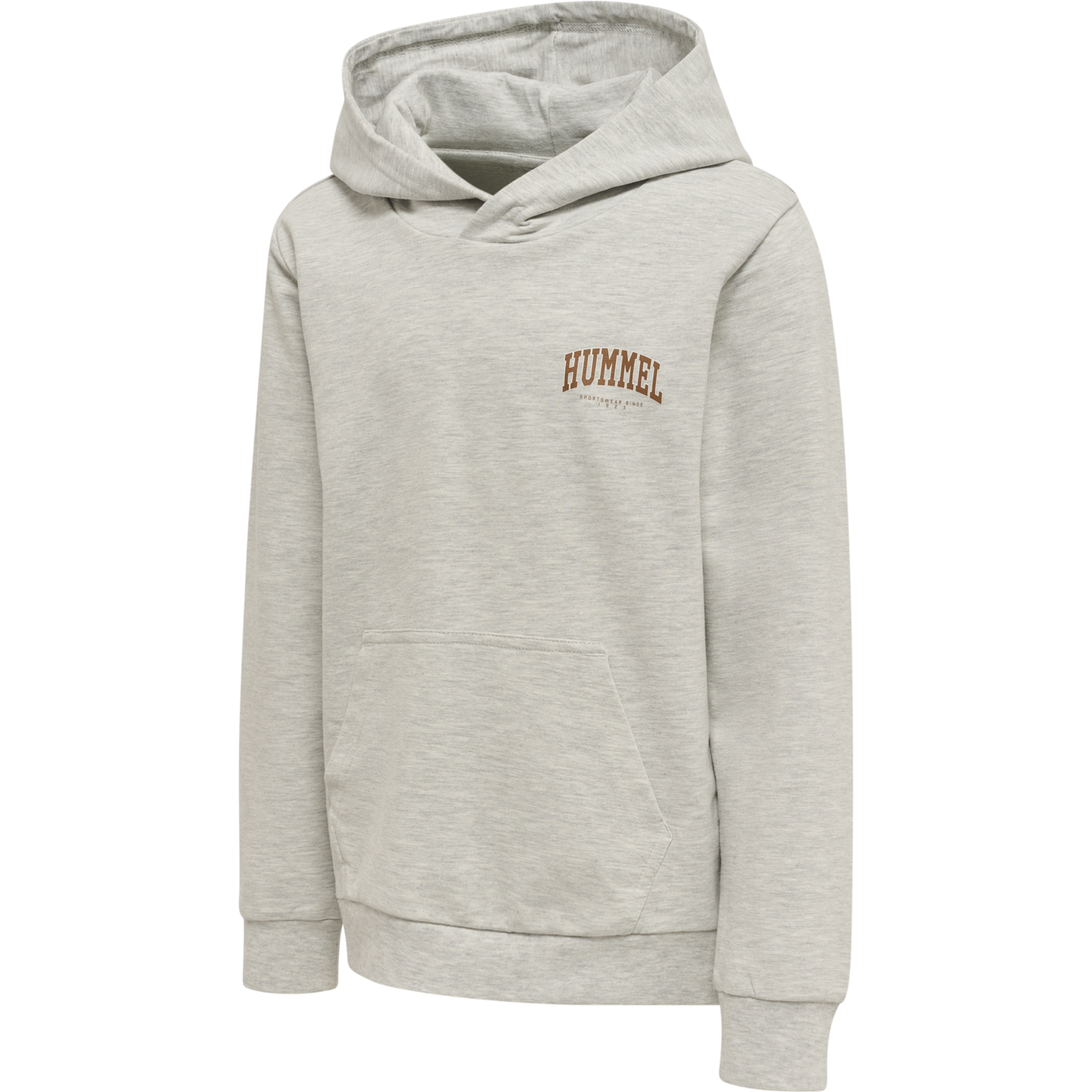 hmlFAST HOODIE, LIGHT GREY MELANGE, packshot