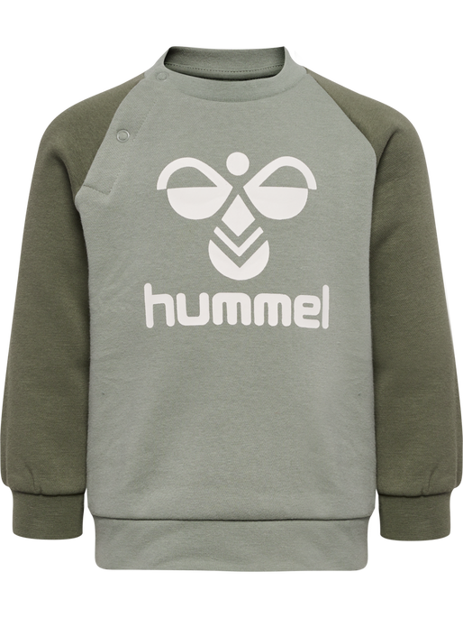 hmlHUMMING CREWSUIT, DUSTY OLIVE, packshot