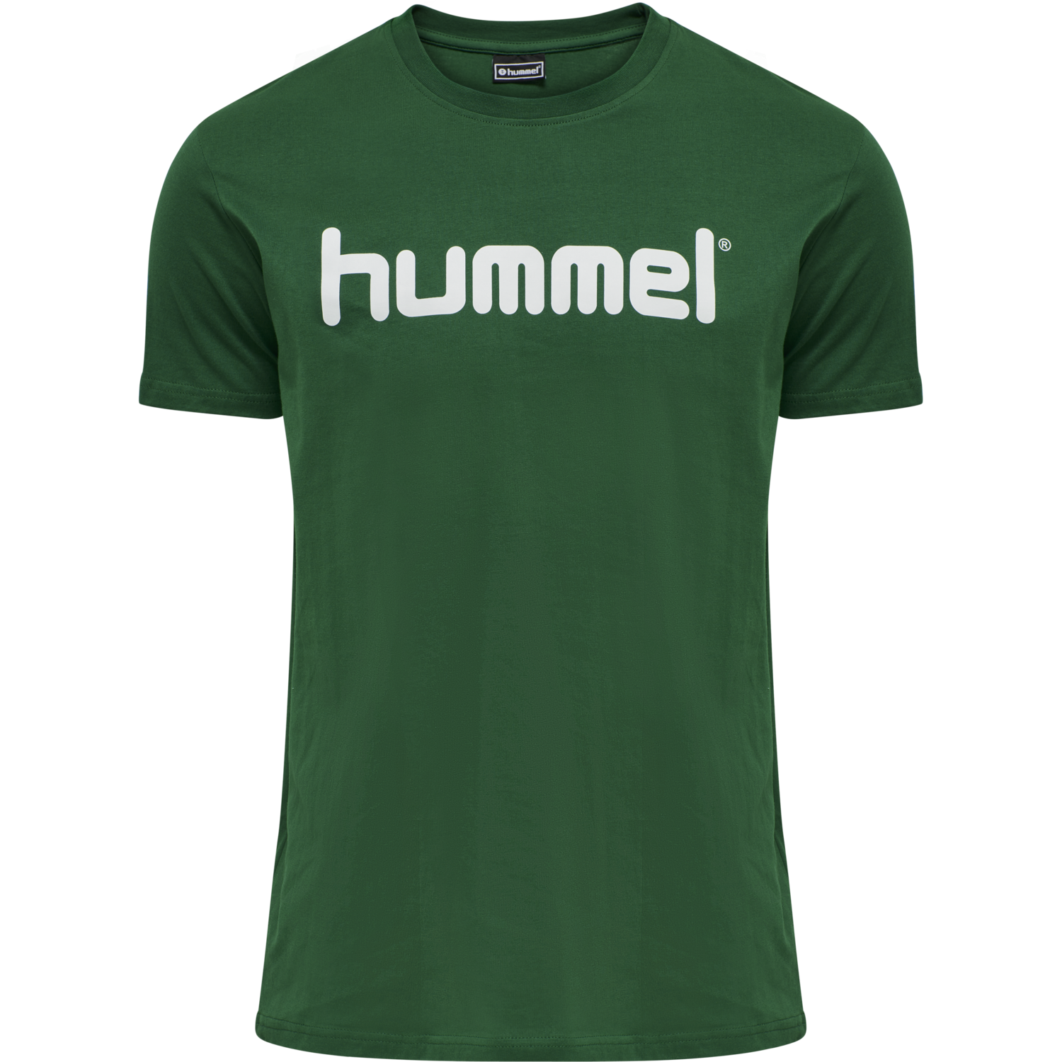 HMLGO COTTON LOGO T-SHIRT S/S, EVERGREEN, packshot