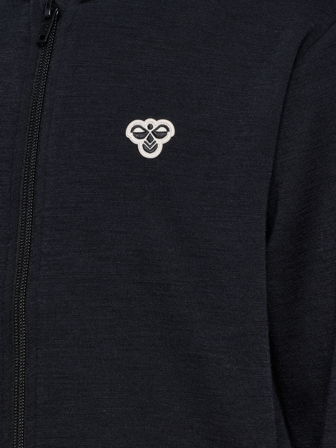 hmlJR WOOL ZIP JACKET BEE, BLACK, packshot