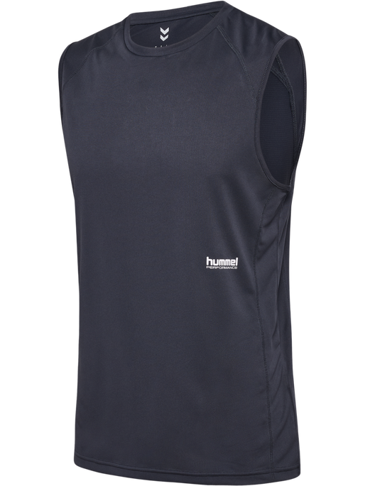hmlPULSE WORKOUT TANK TOP, EBONY, packshot