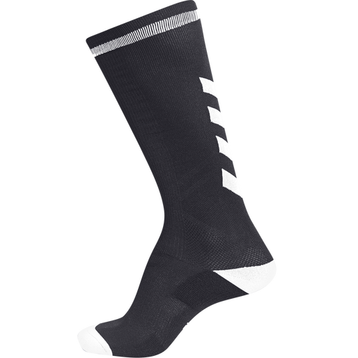 ELITE INDOOR SOCK HIGH, BLACK, packshot