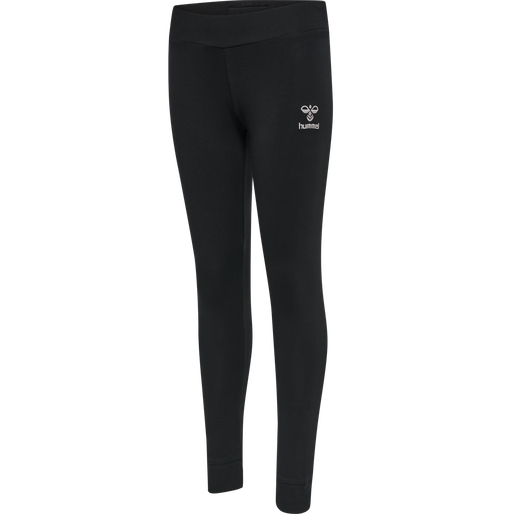 hmlMOVE GRID COTTON TIGHTS KIDS, BLACK hmlMOVE GRID COTTON TIGHTS KIDS, BLACK, packshot