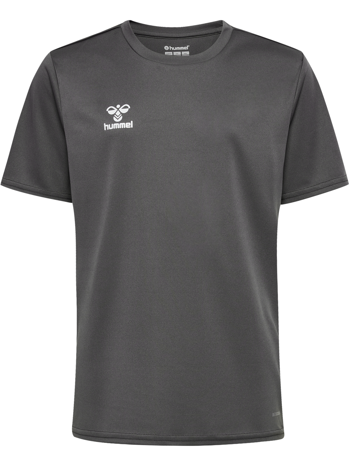 hmlESSENTIAL JERSEY S/S KIDS, STEEL GRAY, packshot