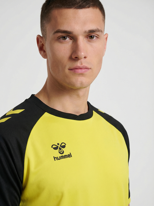hmlMATCH LEAGUE JERSEY S/S, BLAZING YELLOW/BLACK, model