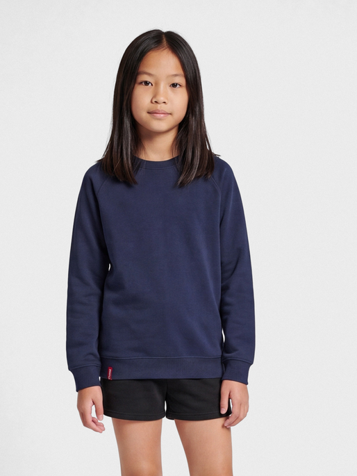 hmlRED CLASSIC SWEATSHIRT KIDS, MARINE, model