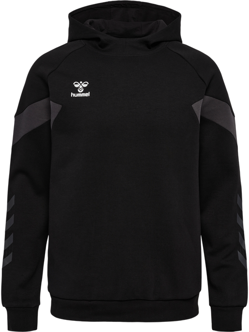 hmlTRAVEL SWEAT HOODIE, BLACK hmlTRAVEL SWEAT HOODIE, BLACK, packshot