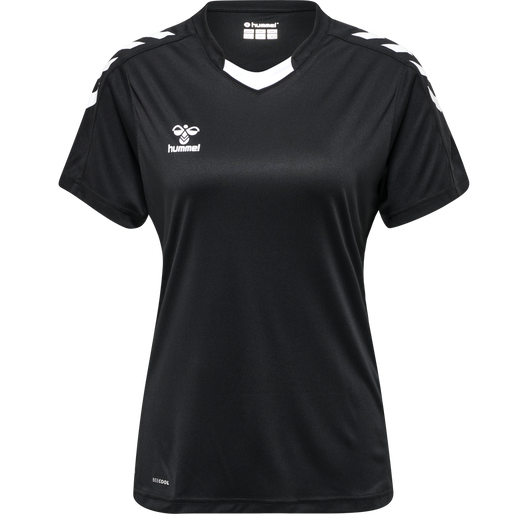 hmlCORE XK POLY JERSEY S/S WOMAN, BLACK hmlCORE XK POLY JERSEY S/S WOMAN, BLACK, packshot