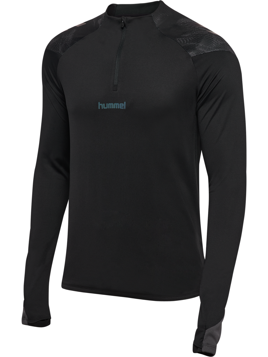 hmlBLAZE26 PRO TRAINING HALF ZIP, BLACK, packshot