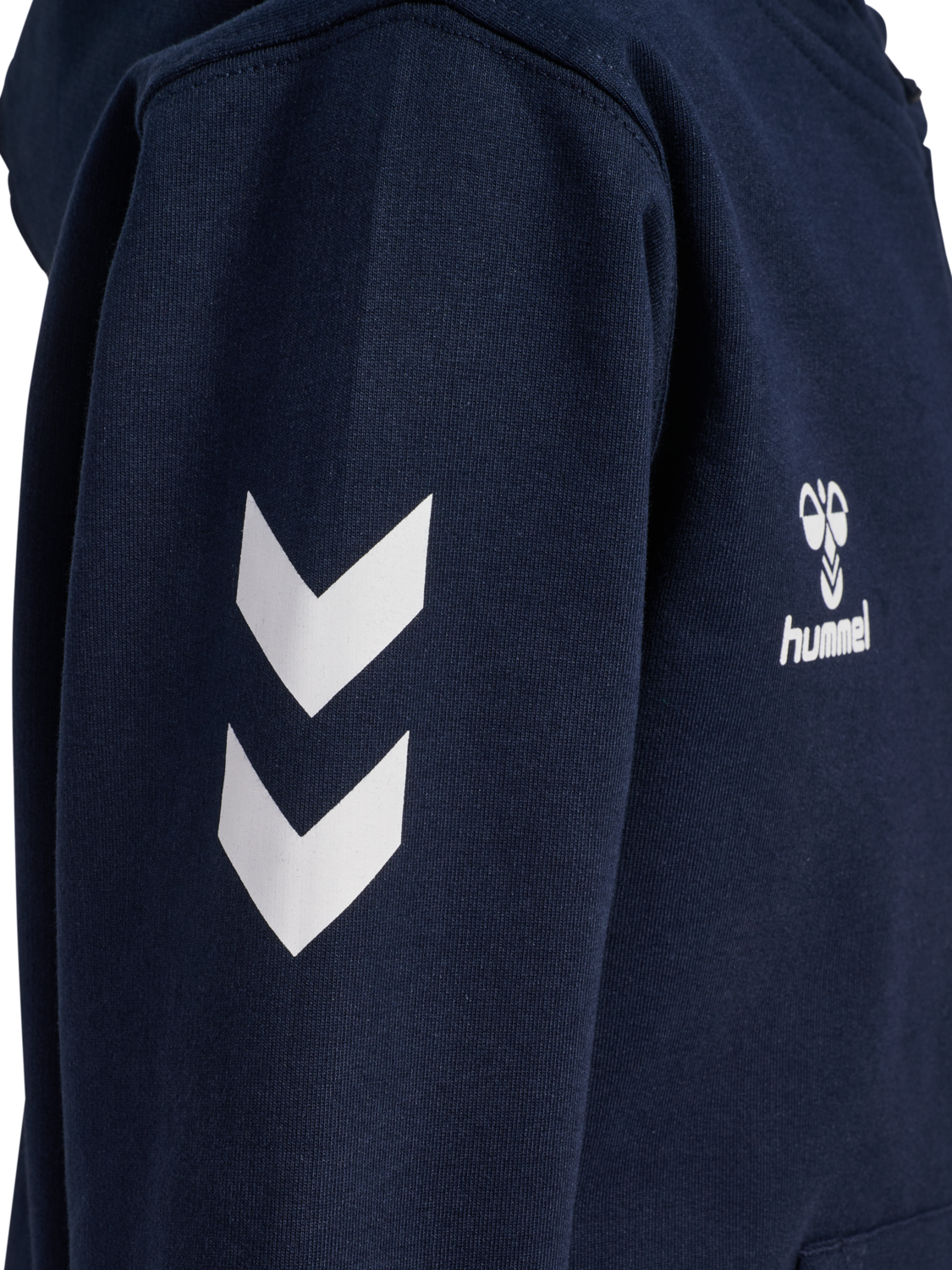 hmlGO 2.0 CHEVRON ZIP HOODIE KIDS, MARINE, packshot