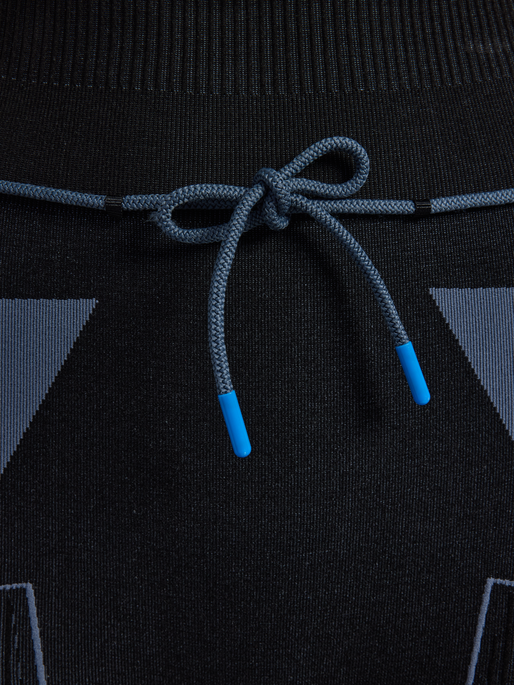 hmlSEAMLESS HIGH WAIST TIGHTS, BLACK, packshot