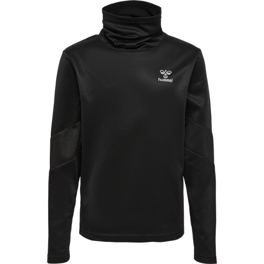 hmlACTIVE WINTER CREW SWEAT KIDS, BLACK hmlACTIVE WINTER CREW SWEAT KIDS, BLACK, packshot