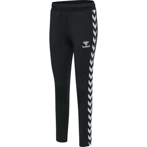 hmlNELLY 2.0 TAPERED PANTS, BLACK, packshot