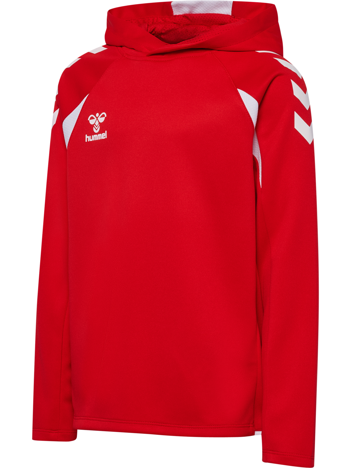 hmlCORE 2.0 HOODIE KIDS, TRUE RED/WHITE, packshot