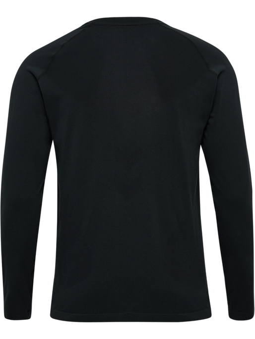 hmlHIIT SEAMLESS T-SHIRT L/S, BLACK hmlHIIT SEAMLESS T-SHIRT L/S, BLACK, packshot