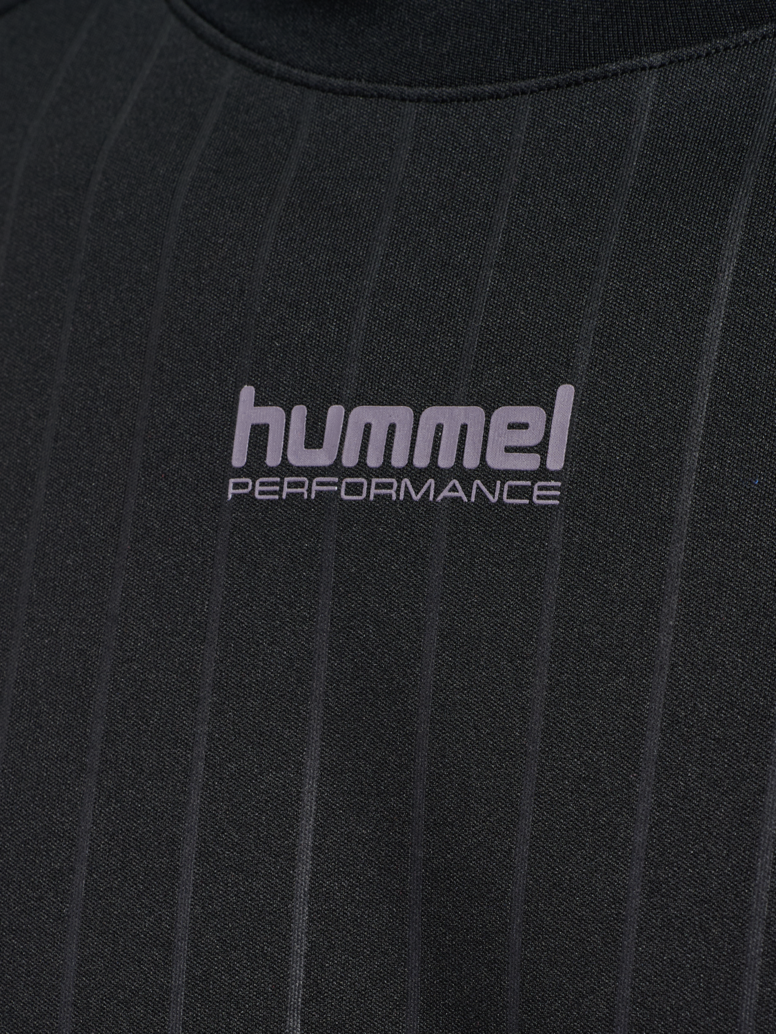 hmlPULSE STRIPE T-SHIRT S/S, BLACK, packshot