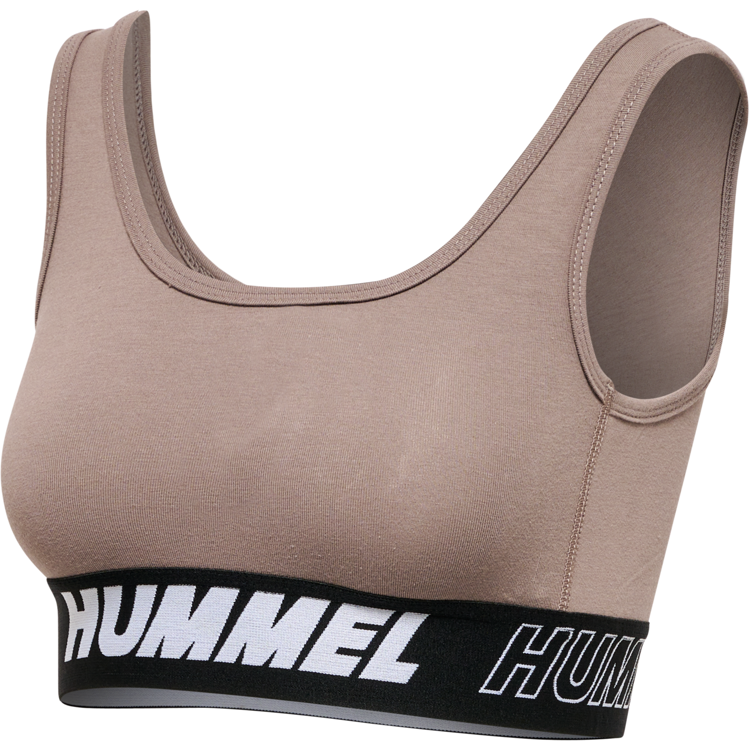 hmlTE MAJA 2-PACK COTTON SPORTS TOP, BLACK/DRIFTWOOD, packshot