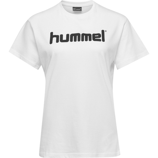 HMLGO COTTON LOGO T-SHIRT WOMAN S/S, WHITE, packshot