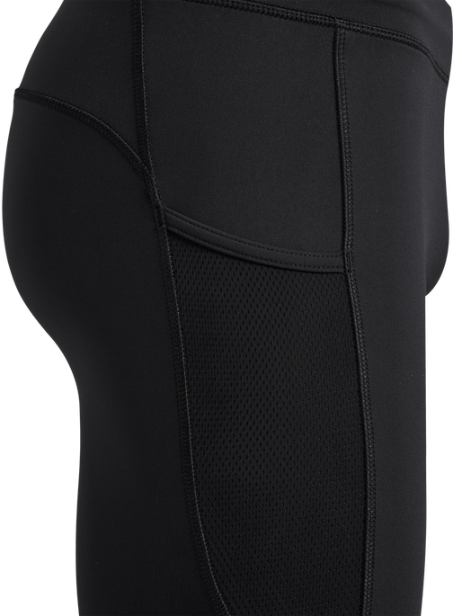 hmlRUN SHORT TIGHT, BLACK, packshot