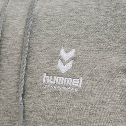 hmlOSCAR HOODIE, GREY MELANGE hmlOSCAR HOODIE, GREY MELANGE, packshot