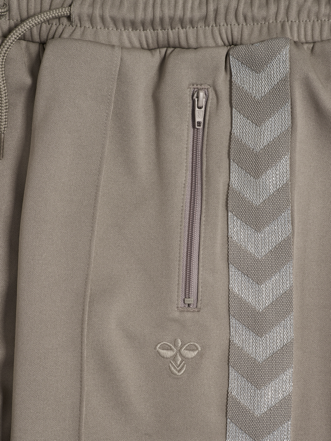 hmlJR WIDE LEG POLY TAPE PANTS, ROCK RIDGE, packshot