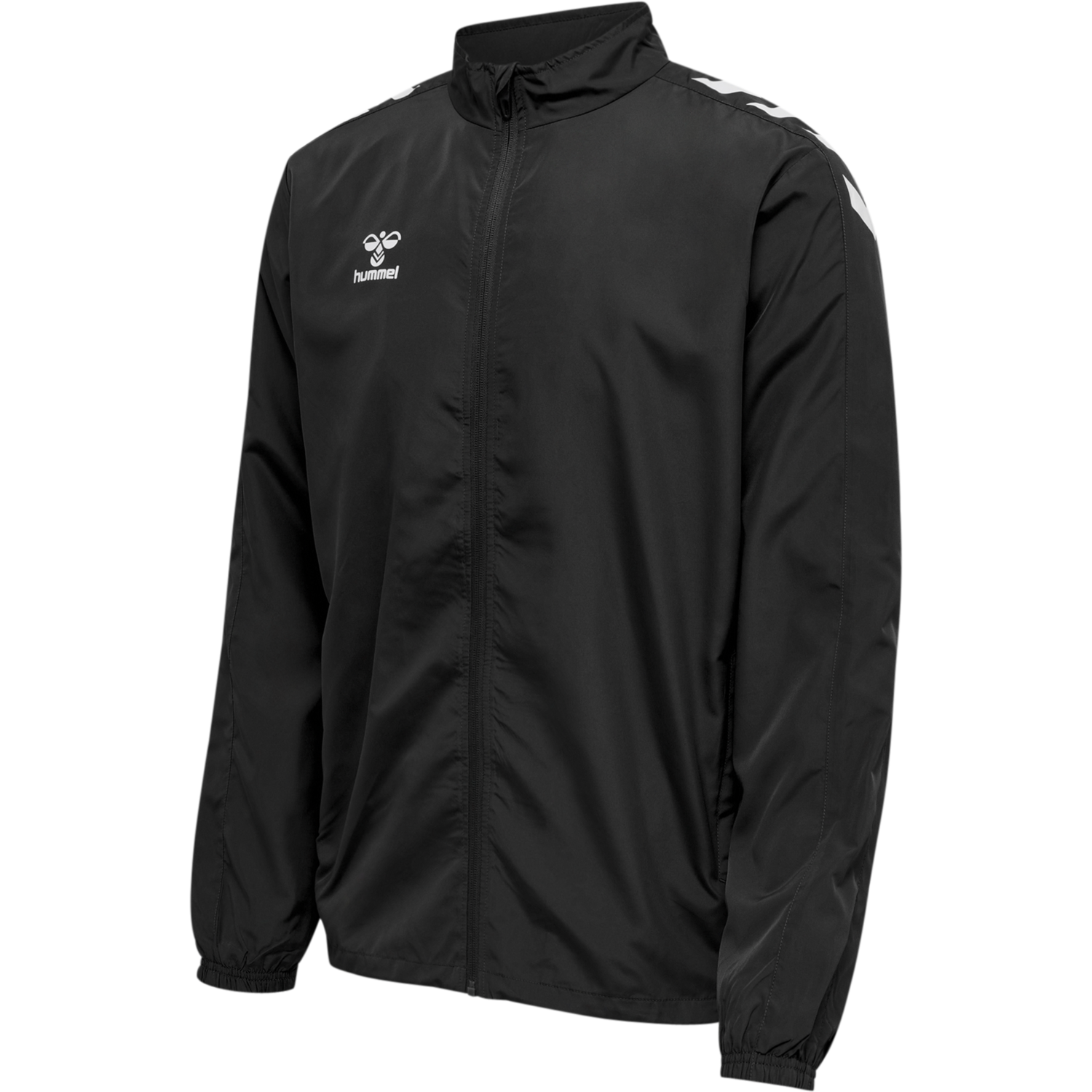hmlCORE XK MICRO ZIP JACKET, BLACK, packshot