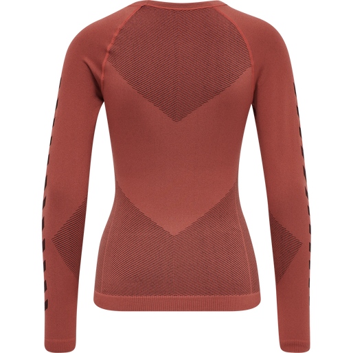 HUMMEL FIRST SEAMLESS JERSEY L/S W, MARSALA, packshot