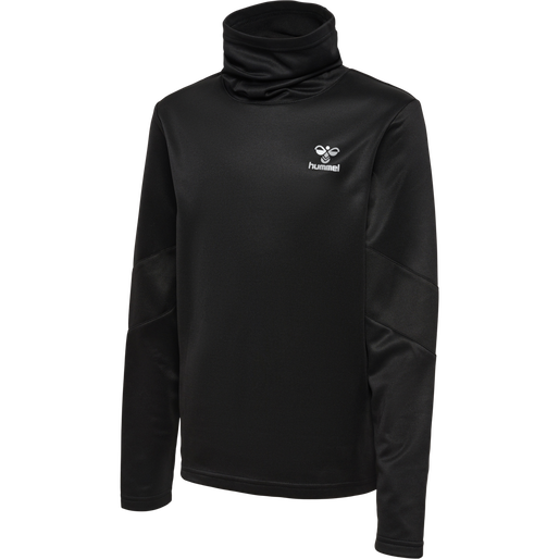 hmlACTIVE WINTER CREW SWEAT KIDS, BLACK hmlACTIVE WINTER CREW SWEAT KIDS, BLACK, packshot