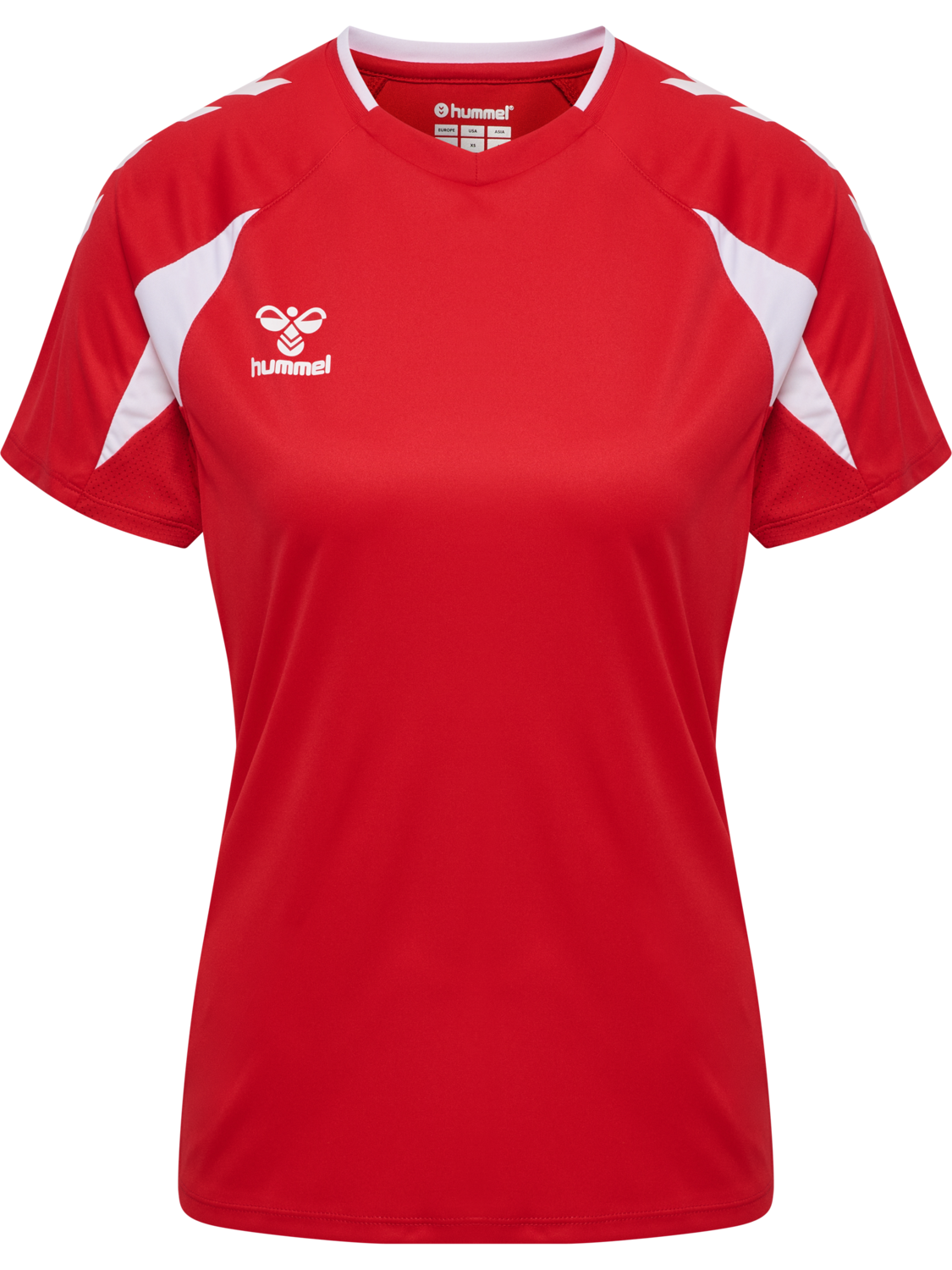 hmlCORE 2.0 JERSEY S/S WOMAN, TRUE RED/WHITE, packshot