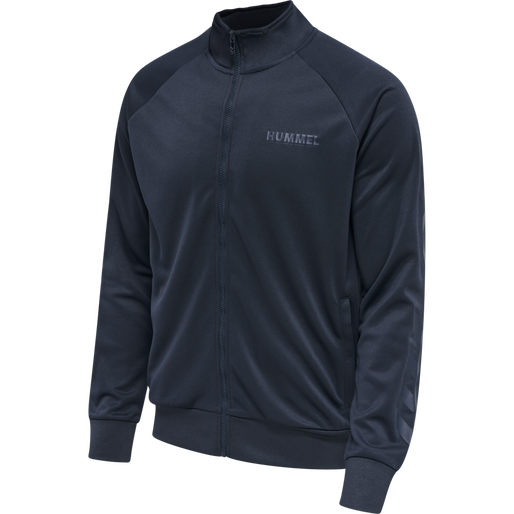 hmlLEGACY POLY ZIP JACKET, BLUE NIGHTS hmlLEGACY POLY ZIP JACKET, BLUE NIGHTS, packshot