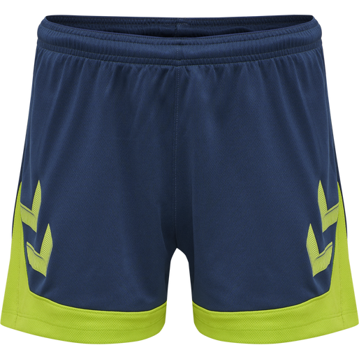 hmlLEAD WOMENS POLY SHORTS, DARK DENIM, packshot