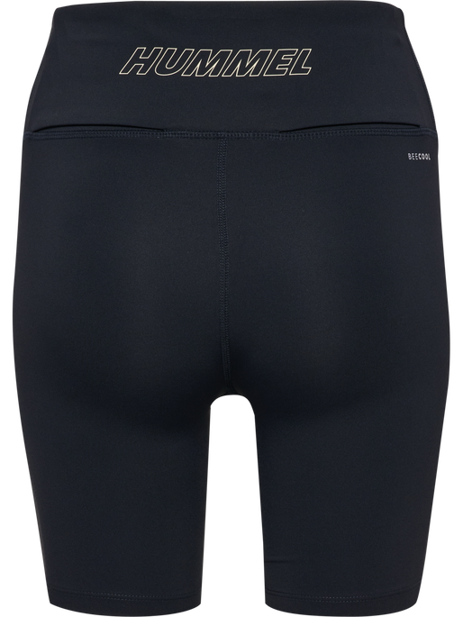 hmlCOURT MW POCKET TIGHTS SHORTS W, LIGHT GREY/BLACK, packshot
