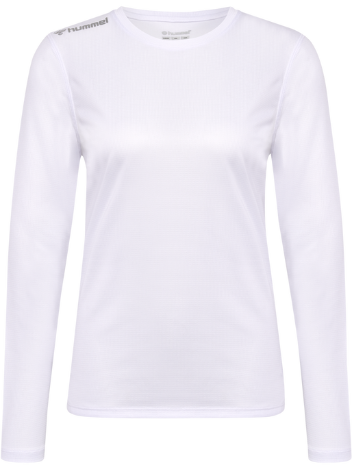 hmlRUN JERSEY L/S WOMAN, WHITE, packshot