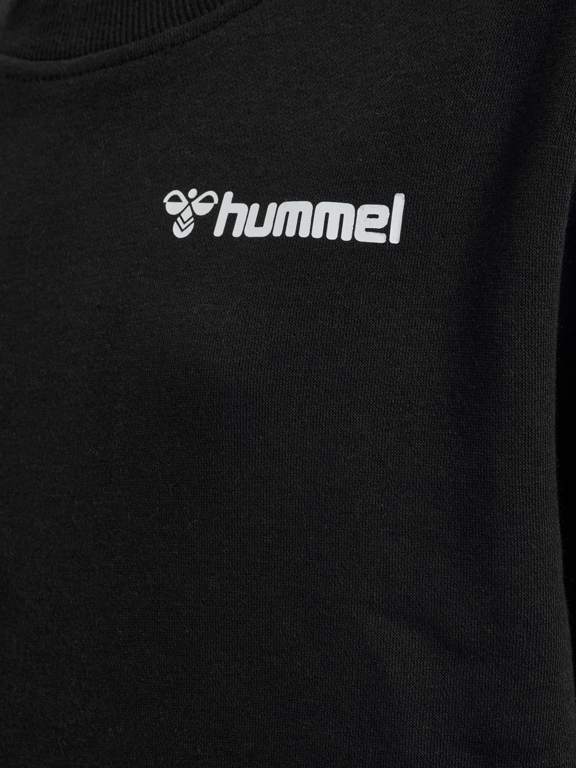 hmlMOVER COTTON SWEATSHIRT KIDS, BLACK, packshot